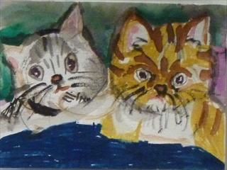 猫美術館 第８回全国こども猫のはがき絵コンクールの受賞作品